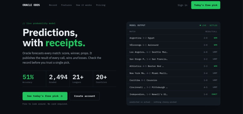 oracleodds AI – screenshot 3