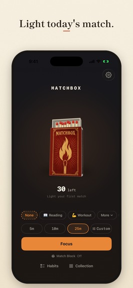 Matchbox: Focus Timer & Habits – screenshot 2