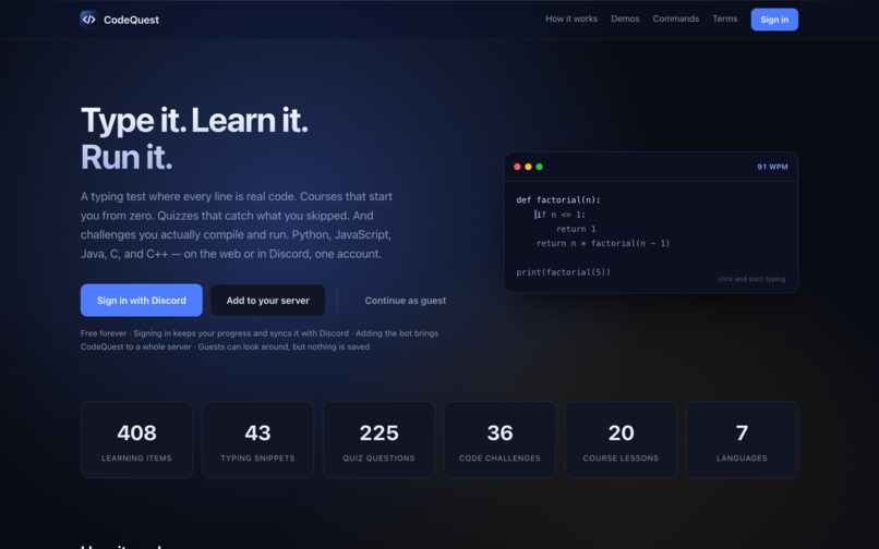 CodeQuest – screenshot 3