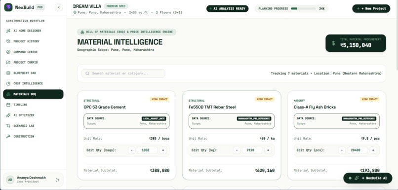 NexBuild – screenshot 4