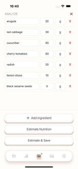BeanThere: Nutrition Tracker – screenshot 3