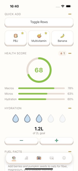 BeanThere: Nutrition Tracker – screenshot 4