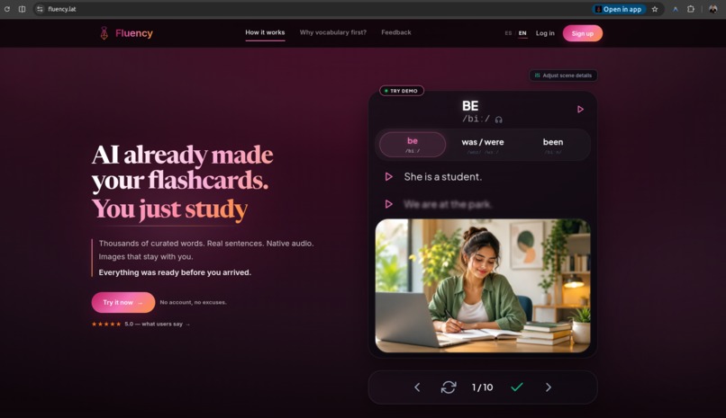 Fluency – screenshot 1