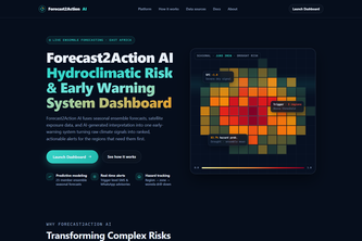 Forecast2Action AI-Hydroclimatic Risk & Early Warning System
