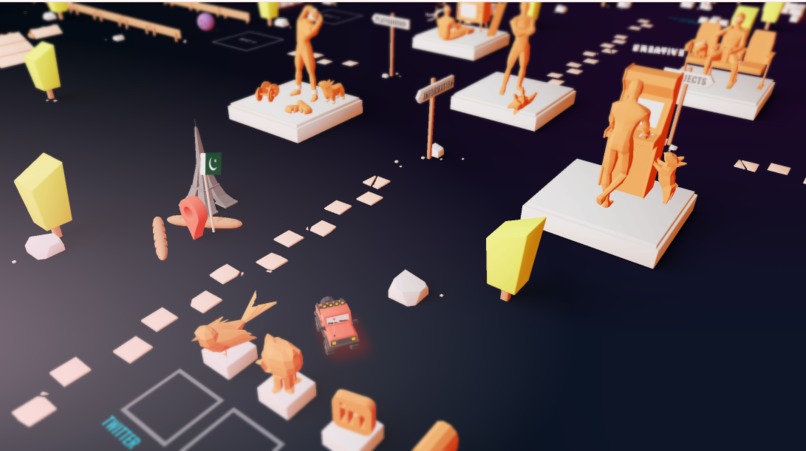 Interactive 3D Driving Portfolio – screenshot 5