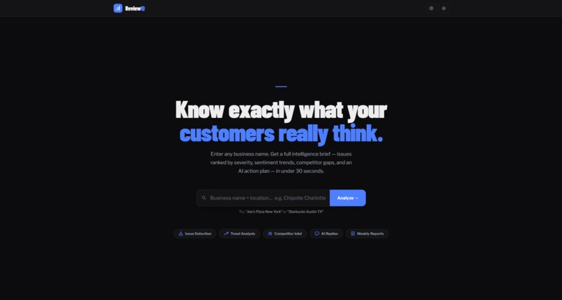 ReviewIQ – screenshot 1