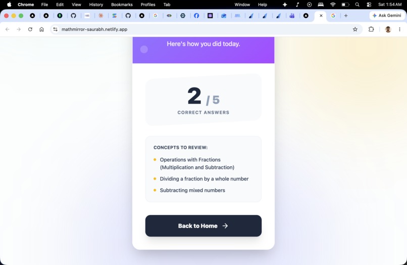 MathMirror: Adaptive AI Math Practice – screenshot 3