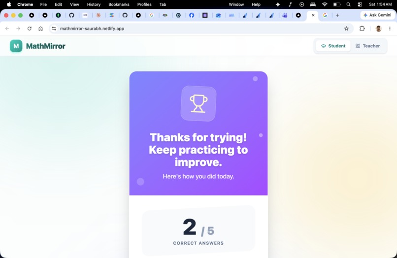 MathMirror: Adaptive AI Math Practice – screenshot 4