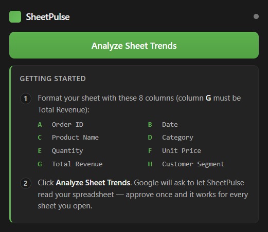 SheetPulse – screenshot 6