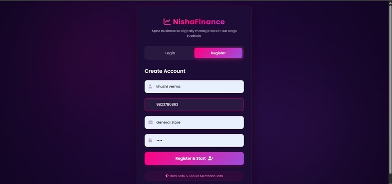 NishaFinance Tracker  – screenshot 2
