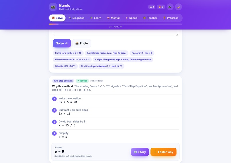 Numix - Math that finally clicks. – screenshot 2