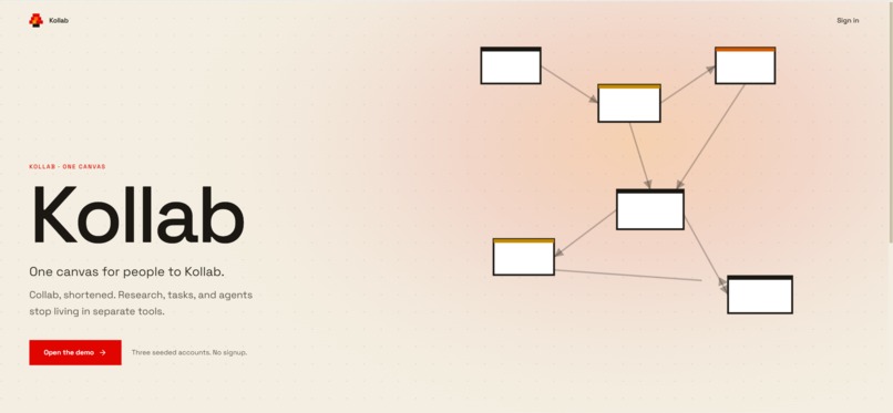 Kollab – screenshot 1