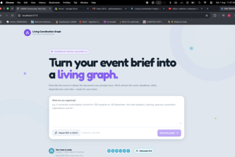 Living Coordination Graph