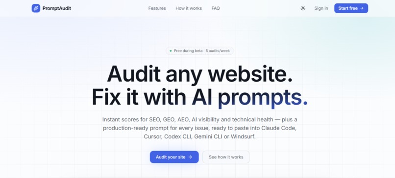 Prompt Audit – screenshot 1