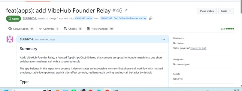 VibeHub Founder Relay – screenshot 1