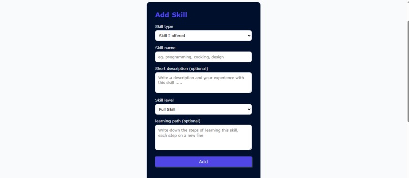 SkillSwap – screenshot 3