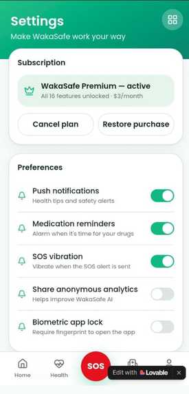 WakaSafe AI – screenshot 3