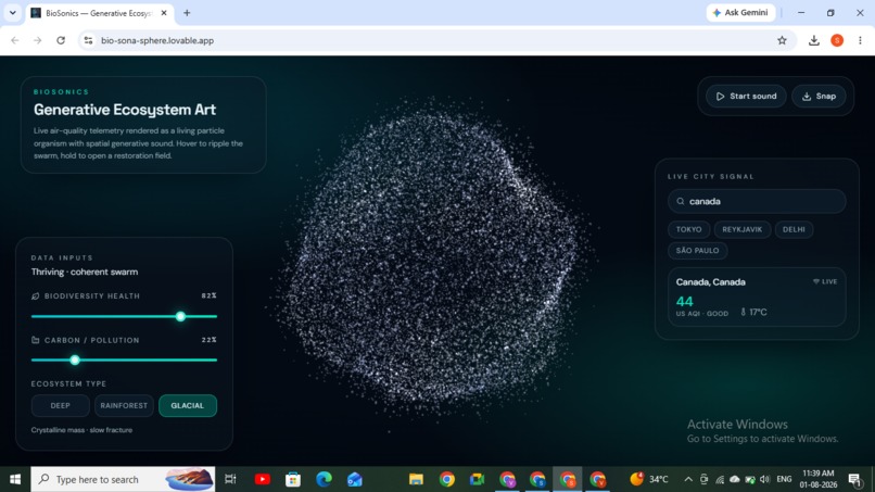 BioSonics: Generative Ecosystem Art – screenshot 5