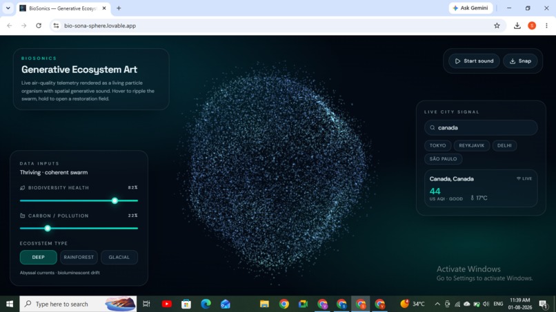 BioSonics: Generative Ecosystem Art – screenshot 6