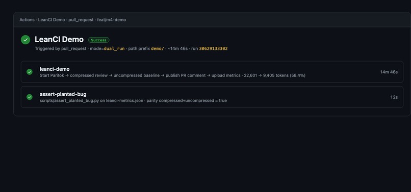 LeanCI – screenshot 3