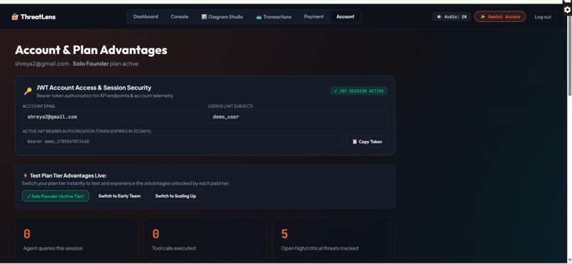 ThreatLens — AI Security Copilot for Startups – screenshot 5