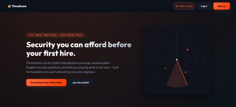 ThreatLens — AI Security Copilot for Startups – screenshot 6