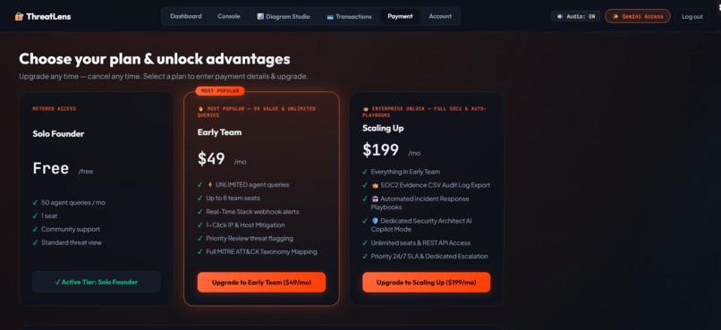 ThreatLens — AI Security Copilot for Startups – screenshot 7
