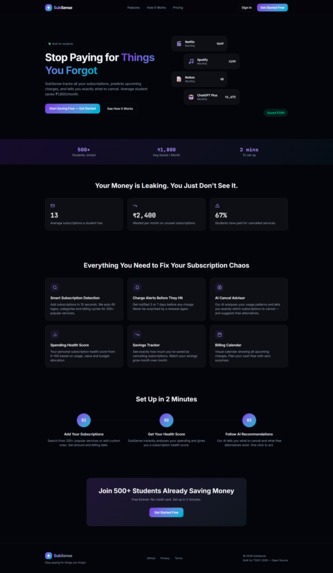 SubSense – screenshot 1