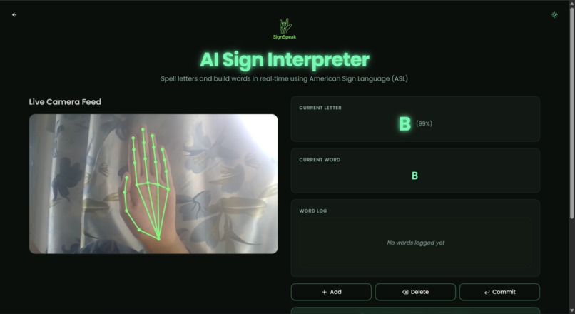 SignSpeak – screenshot 2