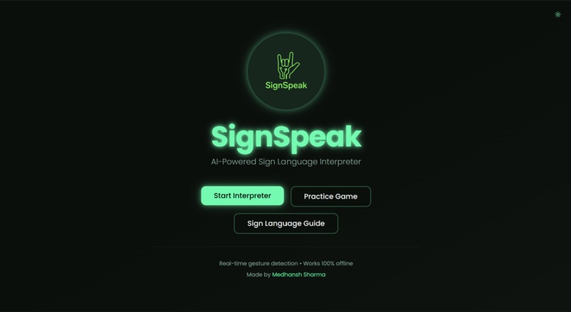 SignSpeak – screenshot 1
