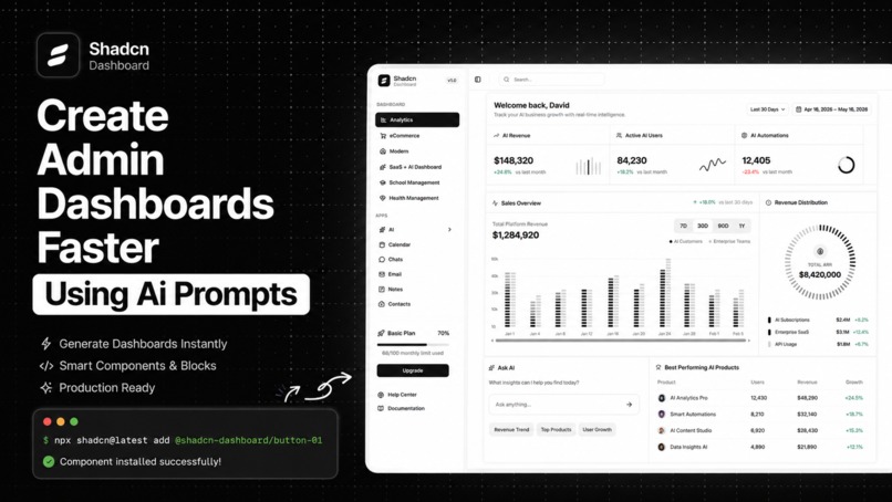 Shadcn Dashboard – screenshot 5