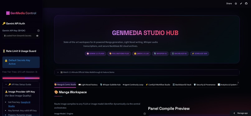 GENMEDIA STUDIO HUB – screenshot 1