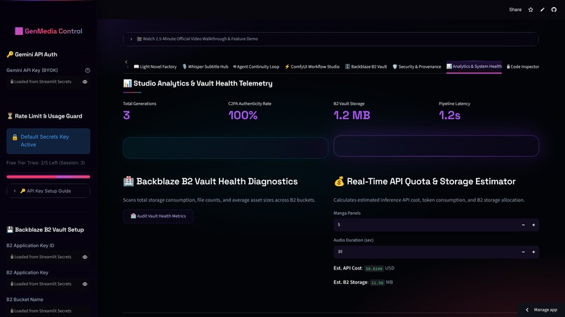 GENMEDIA STUDIO HUB – screenshot 3
