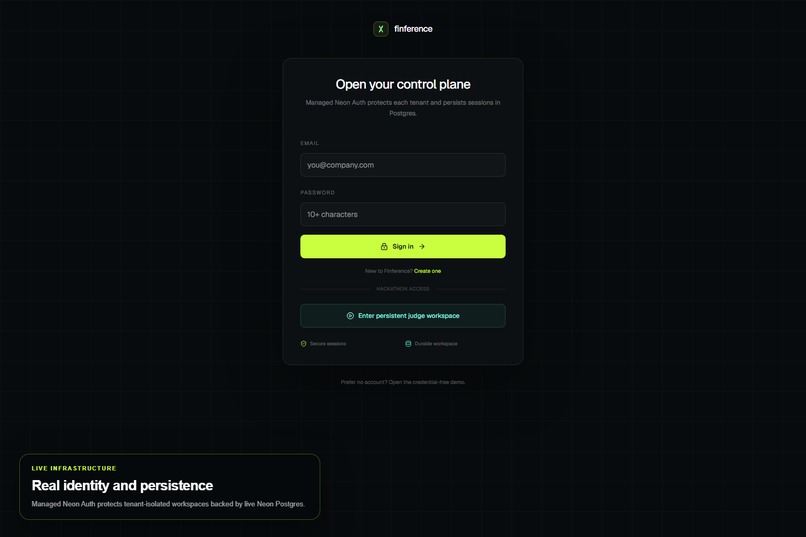 Finference – screenshot 1