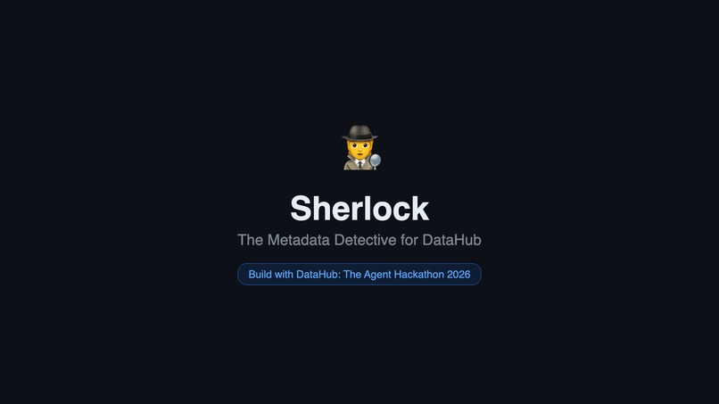 Sherlock — The Metadata Detective for DataHub – screenshot 1