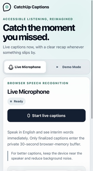 Catchup Captions – screenshot 1