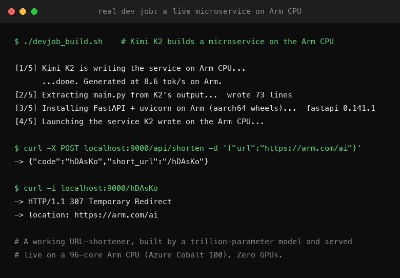 NightShift — a trillion-parameter AI engineer on Arm CPUs – screenshot 4
