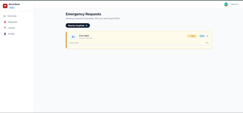 Project BloodBank – screenshot 6
