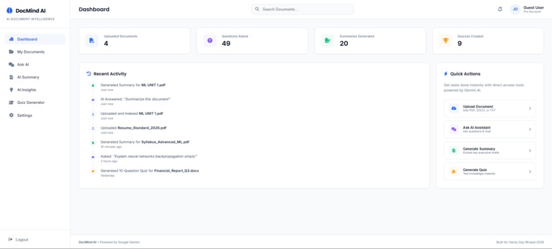 DocMind AI – screenshot 2