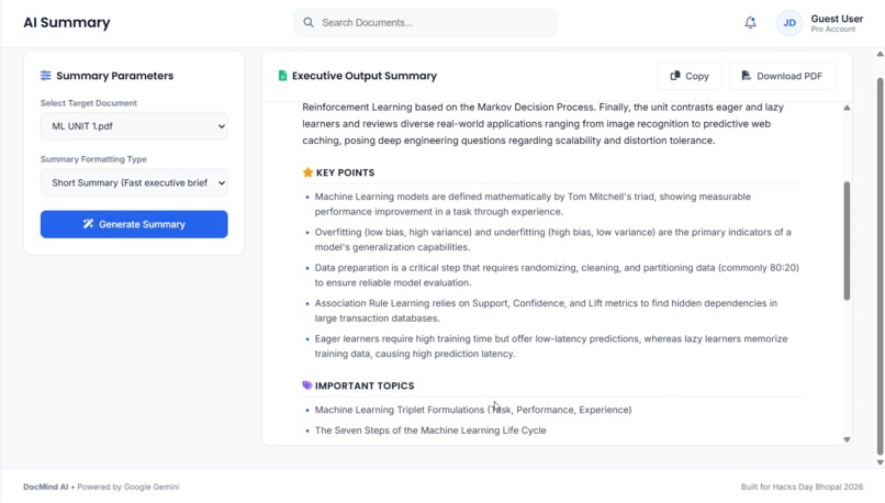DocMind AI – screenshot 4
