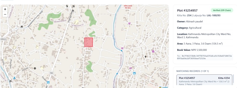 Decentralize land registration system  – screenshot 1