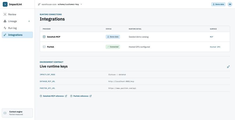 ImpactLint – screenshot 2