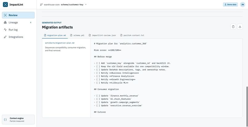 ImpactLint – screenshot 4