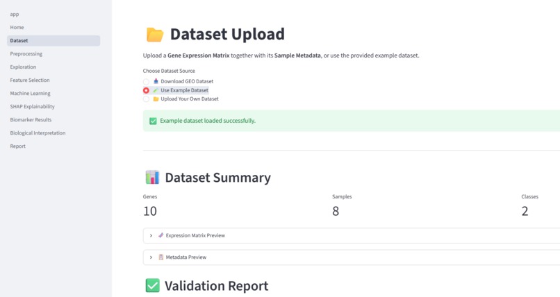 AI Biomarker Discovery platform – screenshot 3