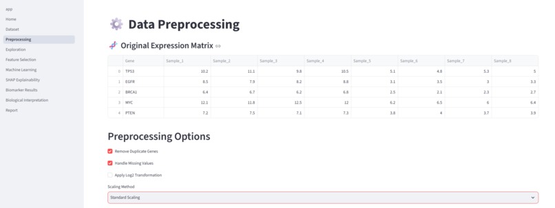 AI Biomarker Discovery platform – screenshot 4