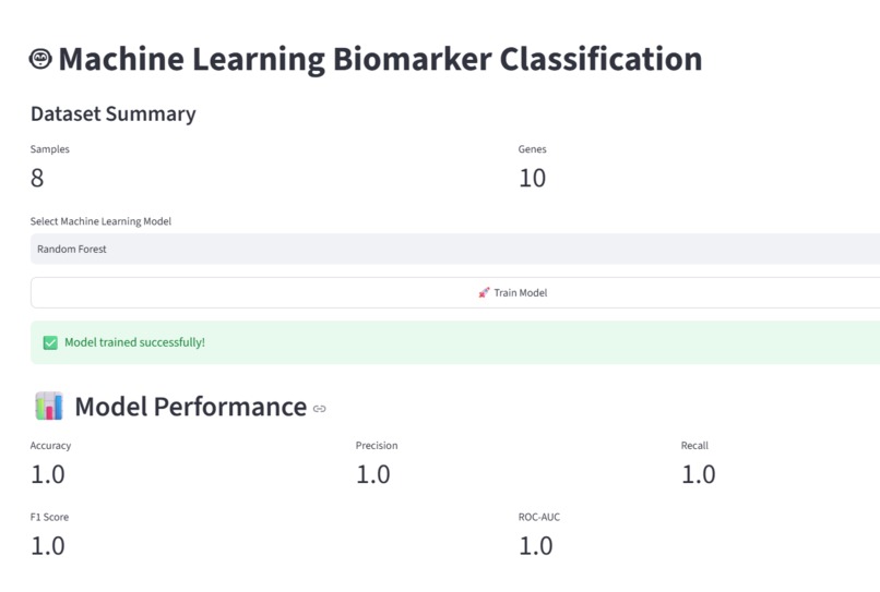 AI Biomarker Discovery platform – screenshot 7