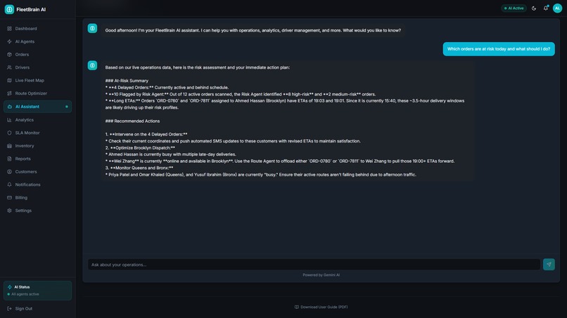 FleetBrain AI – screenshot 1
