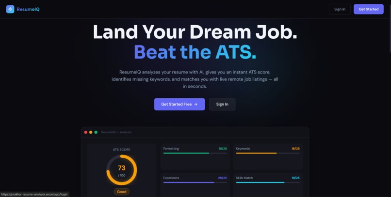 AI Resume analyzer – screenshot 1