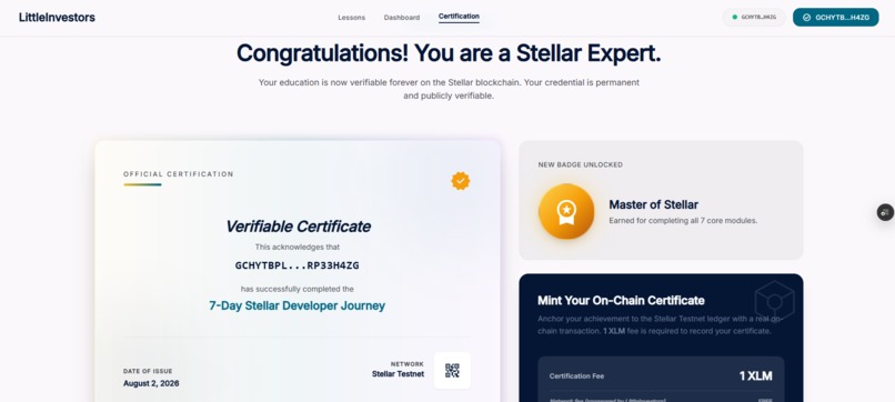 LittleInvestors – Learn Web3 by doing – screenshot 3