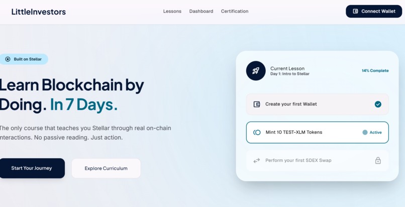 LittleInvestors – Learn Web3 by doing – screenshot 1